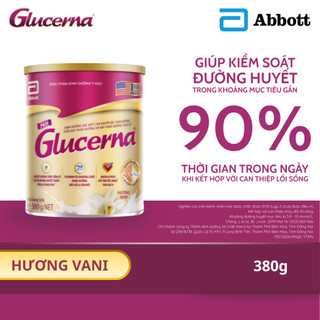  Sữa Bột Dành Cho Người Tiểu Đường Glucerna Abbott Hương Vani 380g Chính Hãng Bổ Sung Dinh Dưỡng 