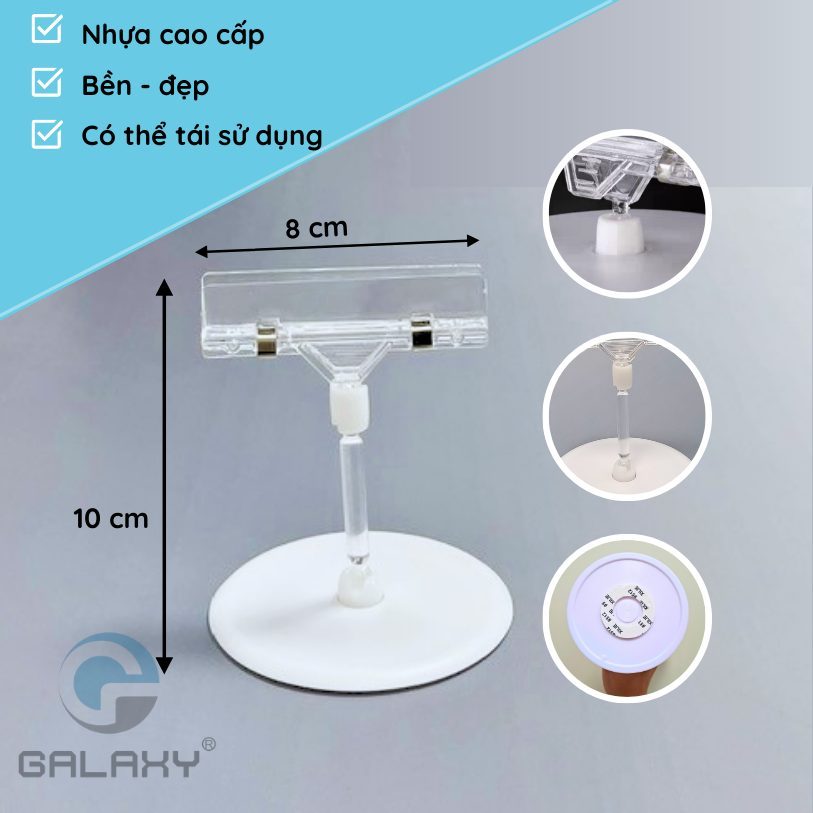 Giá kẹp để bàn - kẹp sale, kẹp wobbler để bàn, pop để bàn, chân kẹp nhựa để bàn