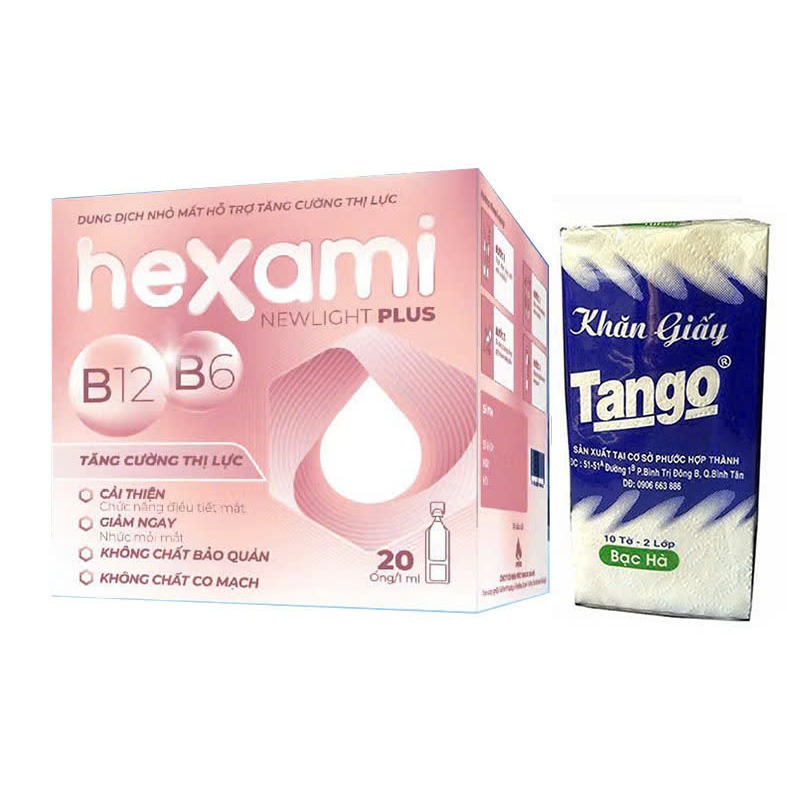 Nước Nhỏ Mắt Phòng Cận Thị Hexami Newlight Plus Chống Mỏi Mắt Cải Thiện  Cho Mắt Cận Mắt Viễn Thị