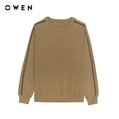 Owen - Áo len Regular Fit ALC256019 màu Nâu chất liệu Acrylic