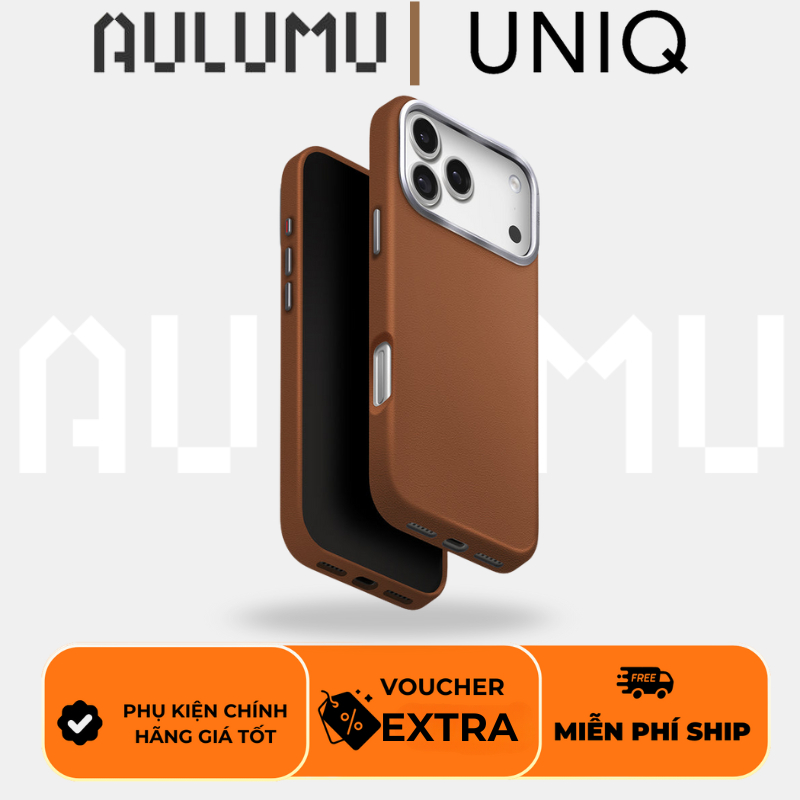[ CHÍNH HÃNG ] Ốp Da UNIQ Lyden Premium Leather Case Chống Sốc Chính Hãng cho iP 17 Pro Max