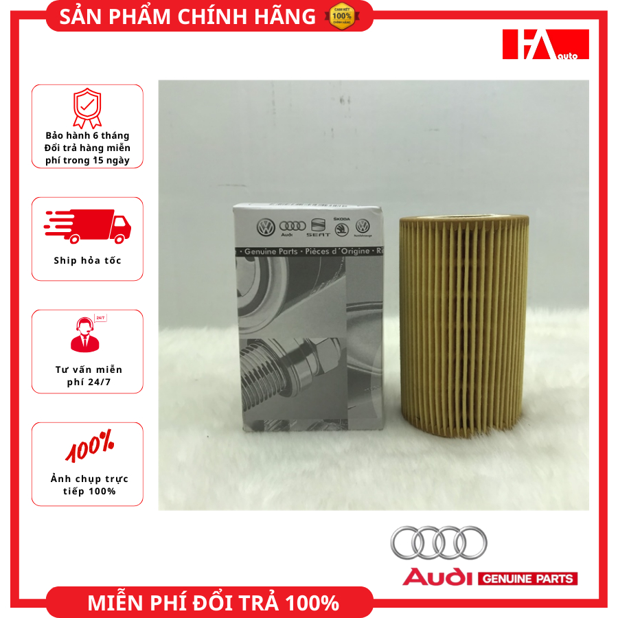 { Hàng Chính Hãng } Lọc dầu nhớt Audi A5, A6, A7, A8, Q7 _ Mã sản phẩm: 06E 115 562 B