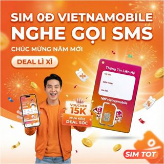 [SIM 0Đ] Sim Vietnamobile Chính Hãng - Nghe Gọi SMS - Sóng Ổn Định