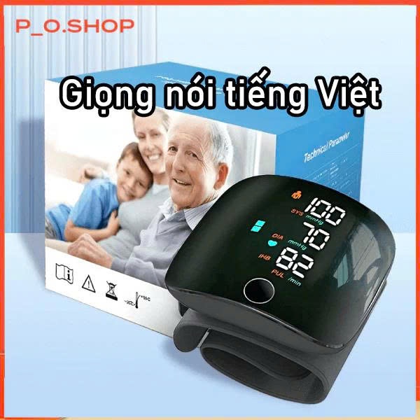 [ 3 PHÂN LOẠI MÁY ] Máy đo huyết áp điện tử đeo cổ tay có chức năng nhắc nhở bằng giọng nói, máy đo huyết áp thông minh