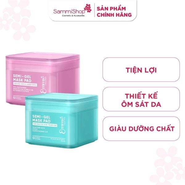 Emmie by Happyskin Mặt nạ Semi-Gel Mask Pad 100 miếng 180ml