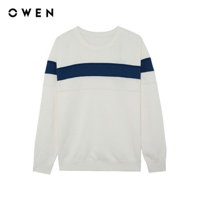 Owen - Áo len Slim Fit ALC256015 màu Trắng chất liệu Acrylic