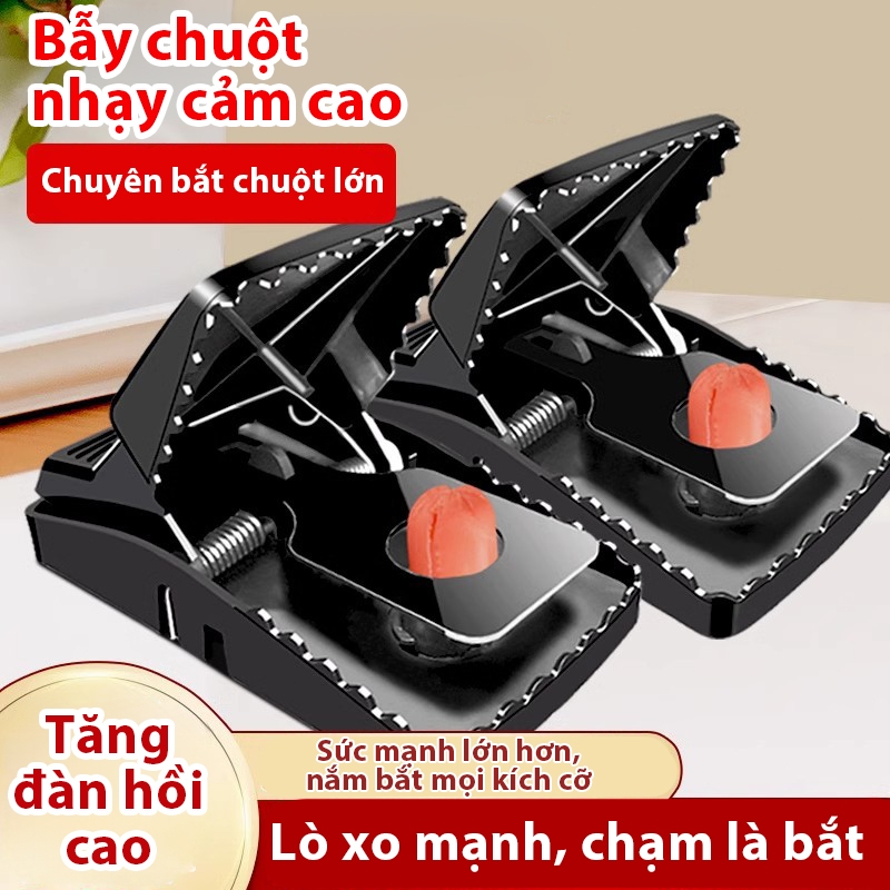 Bẫy Chuột Thông Minh Loại Mới Lò Xo Độ Nhạy Cao Nhỏ Gọn An Toàn Tái Sử Dụng bắt là dính.
