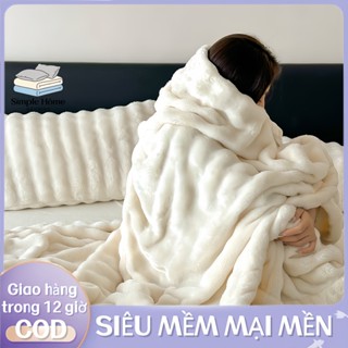 Chăn lông Nhung sữa Mềm mại êm ái Giữ ấm Mền lông tốt Không phai màu 2m×2m3 Đa chức năng mền