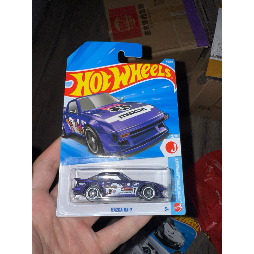 Hotwheels Mazda RX7 tím/ mô hình ô tô