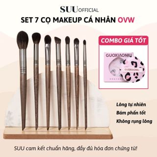   OVW  Set 7 Cọ Trang Điểm Cơ Bản OVW Makeup Cá Nhân Lông Mềm Mịn Bám Phấn Tốt 