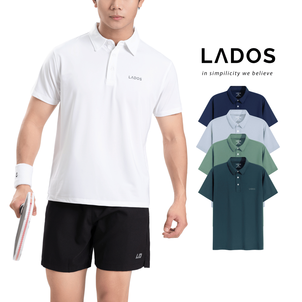 Áo thun polo nam trơn chất thun co giãn, chất đẹp , thoáng mát Lados - 99080