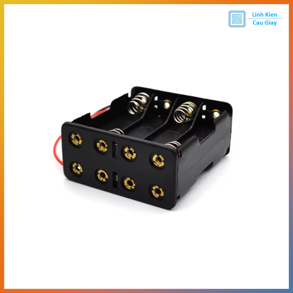 Hộp/khay đựng 8 pin AA ra dây