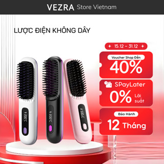 Lược Điện Chải Tóc Không Dây Ion Âm Chăm Sóc Tóc Suôn Mượt Tạo Kiểu Dễ Dàng Mang Theo
