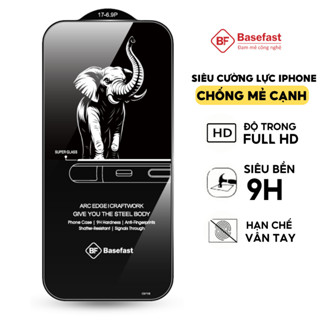 Kính cường lực Iphone 9D Basefast dán màn hình trong suốt cho Phone xs 11 12 13 14 15 16 17 pro max