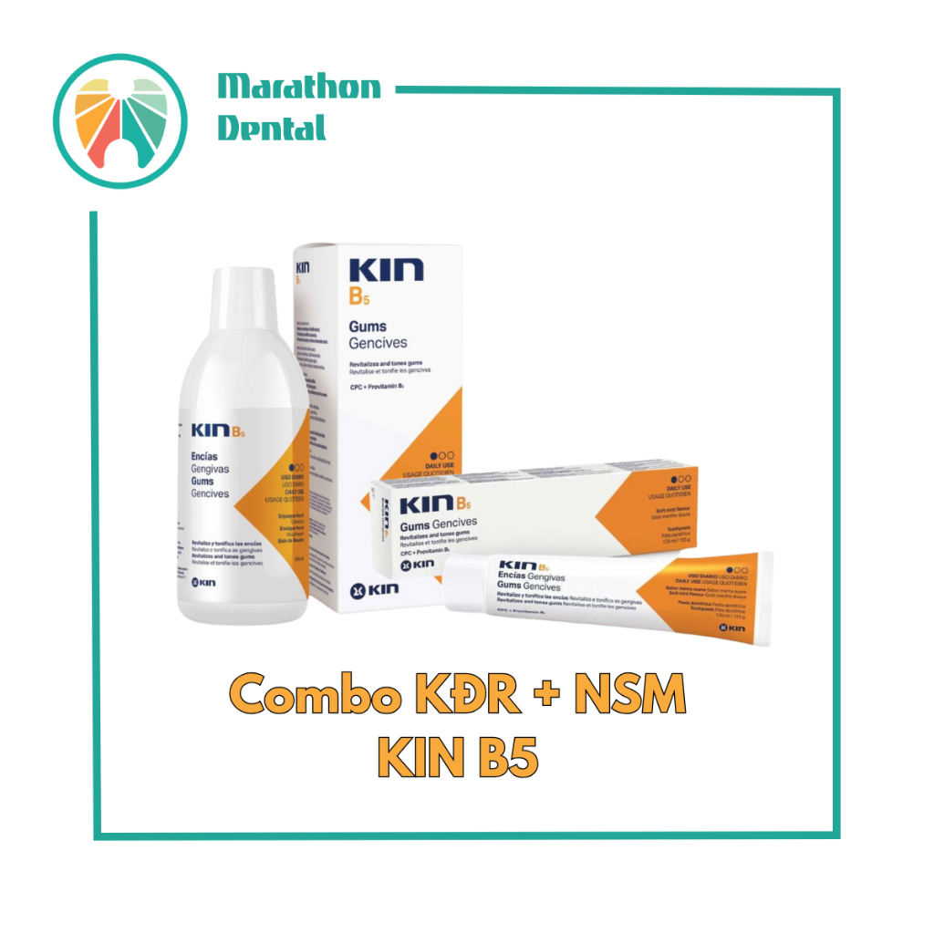Combo Nước Súc Miệng Và Kem Đánh Răng KIN B5 | Marathon Dental