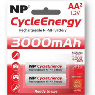Vỉ 2 Viên Pin Sạc NP - AA 1.2v 3000MAH SIÊU MẠNH SIÊU BỀN Chính Hãng Nhập Khẩu