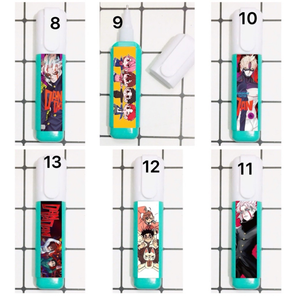 Bút xóa Dandadan Ayase Momo,Takakura Ken / viết tẩy xoá hình Dandadan Ayase Momo,Takakura Ken đan đa