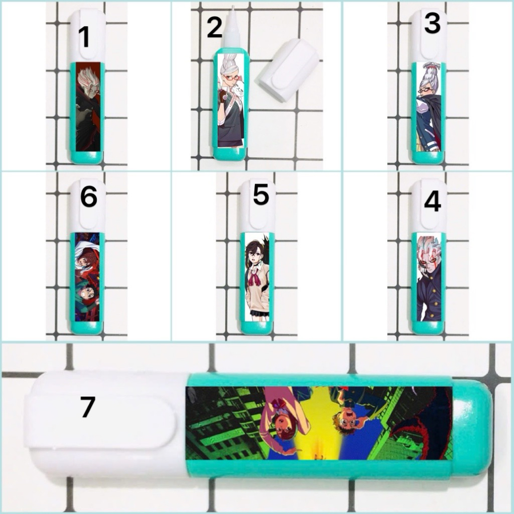 Bút tẩy xóa anime Dandadan Ayase Momo,Takakura Ken / bút xóa hình Dandadan Ayase Momo,Takakura Ken