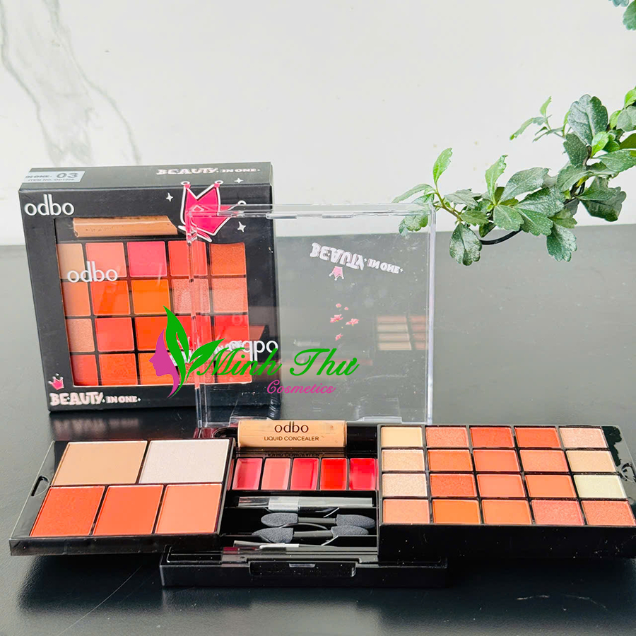 Bộ Trang Điểm Odbo Beauty In One Item No. OD1006 - Bảng Mắt 2 Tầng Odbo Thái Lan
