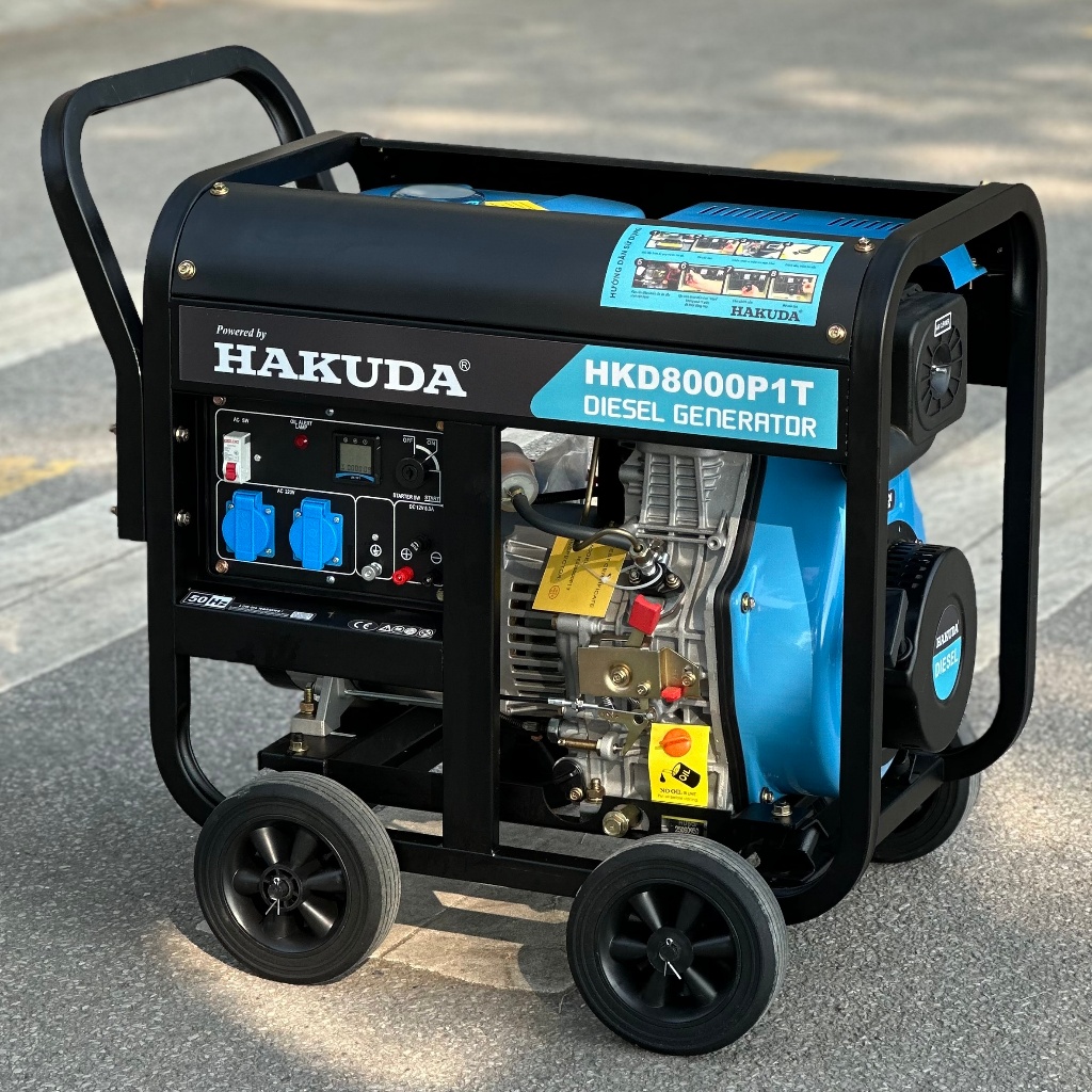 Máy Phát Điện Chạy Dầu 8KW Hakuda HKD8000P1T