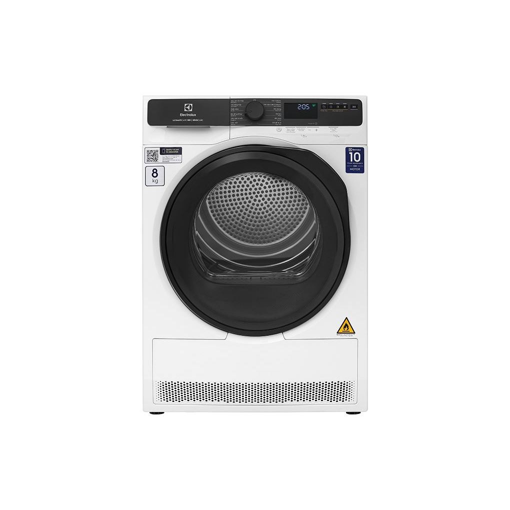EDH803J5WC - Máy sấy bơm nhiệt Electrolux UltimateCare 8 kg EDH803J5WC - Hàng chính hãng