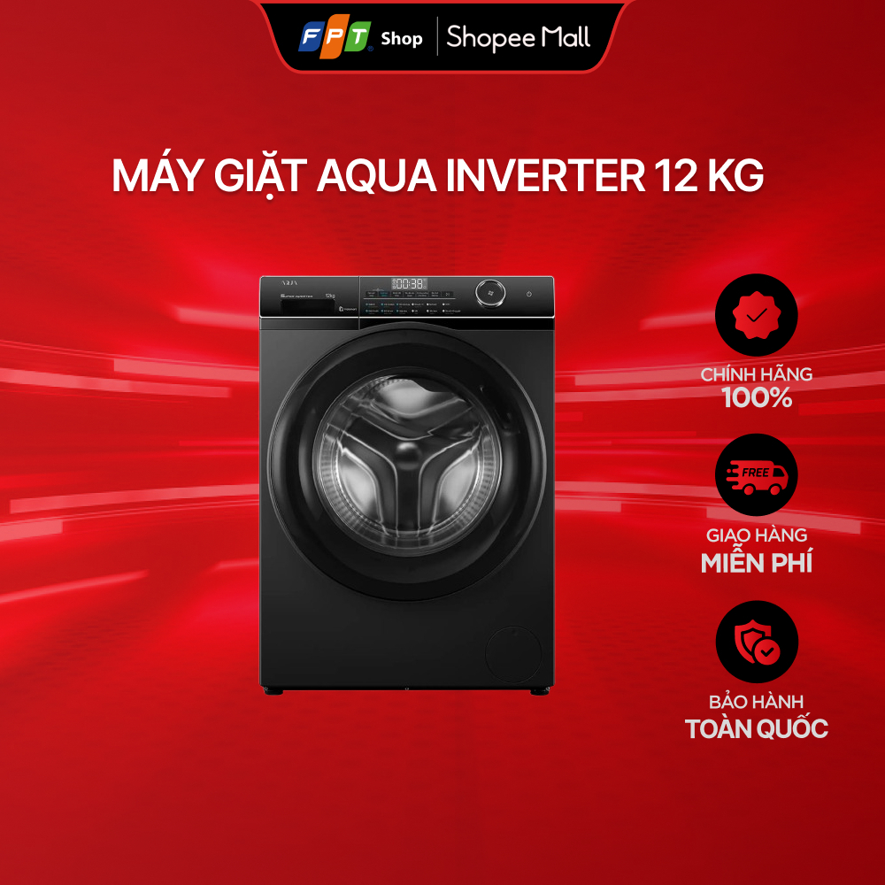 [Chỉ GH tận nơi] Máy giặt Aqua Inverter 12 kg AW12-BP4959U1K(B)