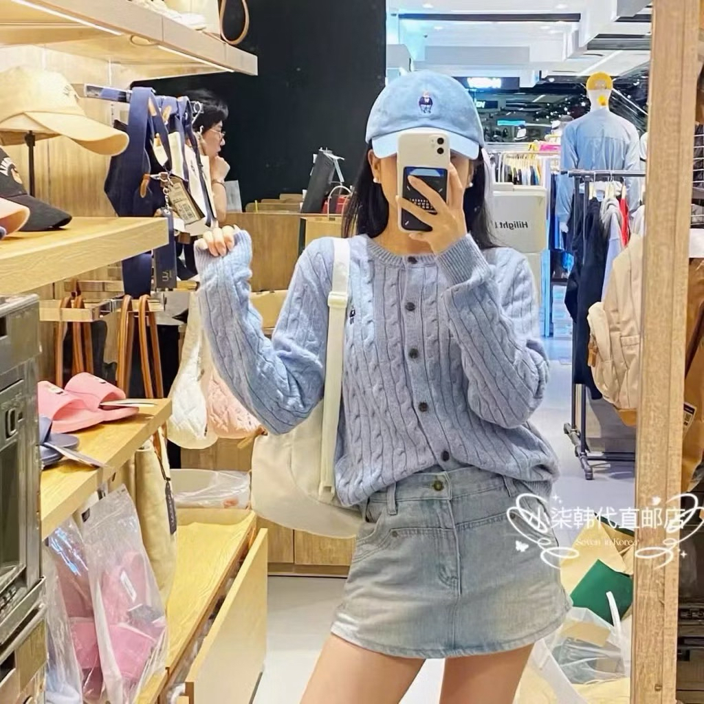 MP 𝙎𝙩𝙪𝙙𝙞𝙤 | Áo len cardigan thêu gấu, áo len thừng mềm mịn phong cách nữ