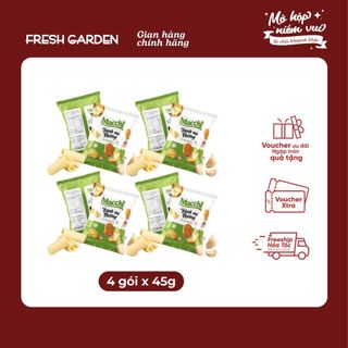  Bánh mì nướng Macchi vị Bơ tỏi dinh dưỡng ăn vặt ăn nhẹ không chiên qua dầu giòn rụm 45g gói 