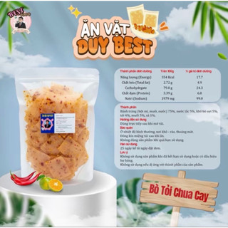 (Độc Quyền) Bánh Tráng Bò Tỏi Chua Cay Duy Best - Vị Tỏi Cay Nồng & Chua Tươi Mới