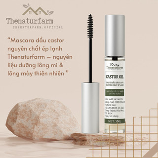 Mascara dầu thầu dầu nguyên chất ( castor oil ) Thenaturfarm [ Sản phẩm dưỡng lông mi ]
