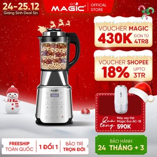  Máy Làm Sữa Hạt 15 Chức Năng 175L Magic Eco AC-145 Tự Động Vệ Sinh Lưỡi Dao 8 Cánh Thép Không Gỉ 