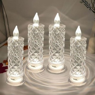 Đèn LED Chiếu Hình Hoa Hồng Kim Cương Lãng Mạn Sử Dụng Pin Sáng Tạo Trang Trí Nhà Cửa / Tiệc Cưới