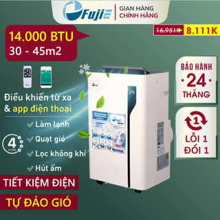  Điều hòa đứng 14.000BTU FUJIE Nhập Khẩu máy lạnh đa năng di động 1 cục lọc không khí hút ẩm kết hợp 