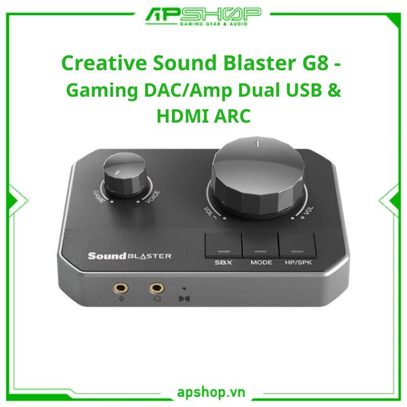 Card Creative Sound Blaster G8 - Gaming DAC/Amp Dual USB & HDMI ARC