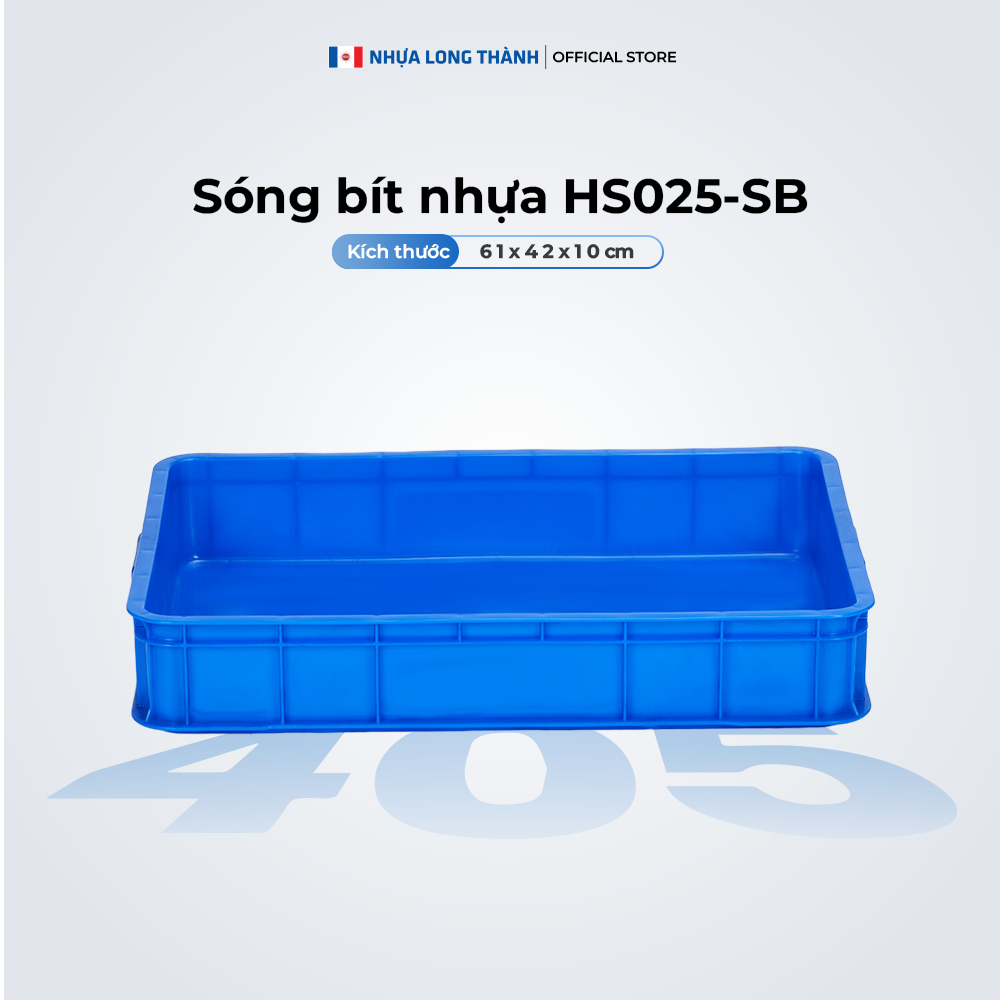 Sóng bít NHỰA LONG THÀNH HS025-SB khay nhựa chuyên dụng vận chuyển và bảo quản thực phẩm, hàng hoá 6