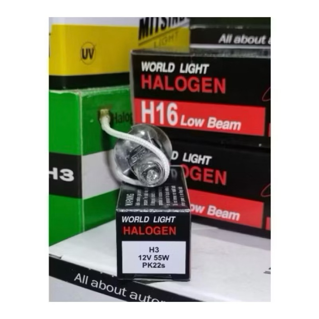 [ Combo 5 cái ] Bóng đỏ đen H3 12V 55W- H3 24V 70W