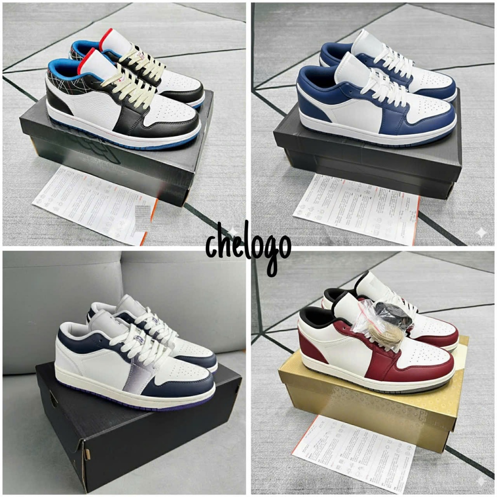 Giày_JD 1 Low Panda, Giày JD Cổ Thấp Bản Chuẩn S.C Đủ Size Nam Nữ Từ 36-44, Full Box Bill