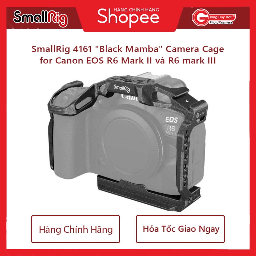 SmallRig 4161 "Black Mamba" Camera Cage for Canon EOS R6 Mark II và R6 mark III