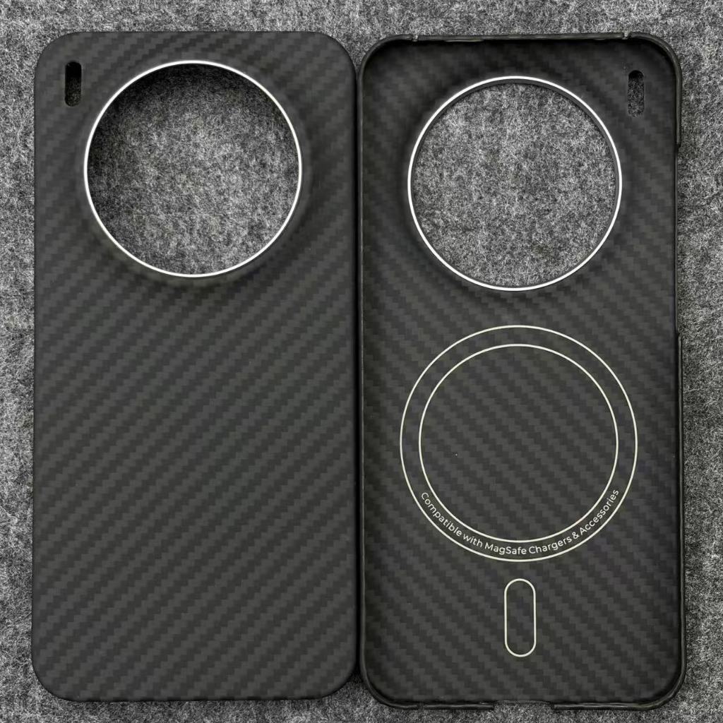 Ốp Lưng Sợi Carbon Aramid Kevlar 1500D Từ Tính Cho Vivo X300 Pro / X300 Hở Phím Trên Dưới, Dễ Tháo