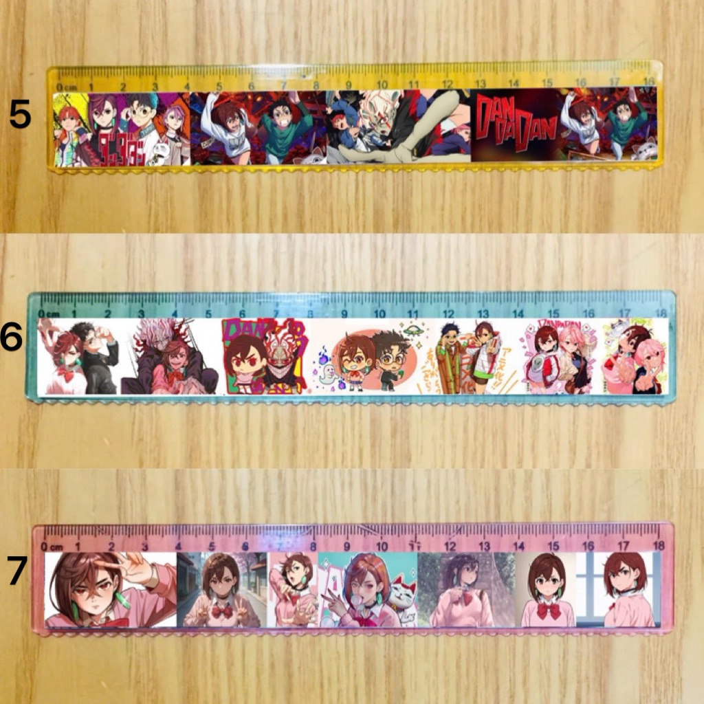 Thước anime Dandadan Ayase Momo,Takakura Ken 2 cái / thước kẻ hình Dandadan Ayase Momo,Takakura Ken