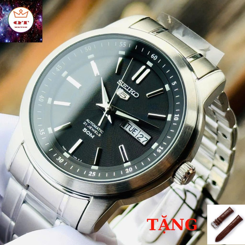 Đồng Hồ Nam Seiko 5 SNKM87K1 Chính Hãng Tặng Kèm Dây Da Cao Cấp
