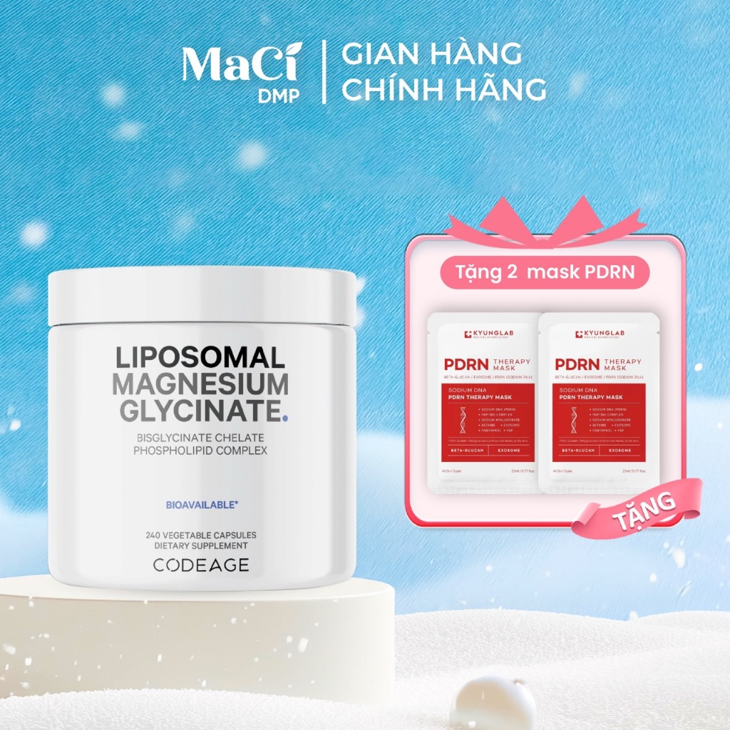 Thực phẩm bổ sung Codeage Magie MAGNESIUM GLYCINATE 240 viên