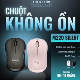 Chuột Không Dây M220 Silent: Êm Ái Giảm Tiếng Ồn USB, Hoàn Hảo Cho Laptop và PC - Bảo Hành 12 Tháng