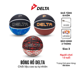 Bóng Rổ Trẻ Em DELTA Size 3 Chất Liệu Cao Su Siêu Bền Phối Nhiều Màu Cho Bé Dưới 5 Tuổi DELTABR03 