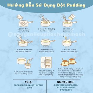 Bột Pudding Socola More 1KG - Chocolate Pudding Sha Powder 1KG