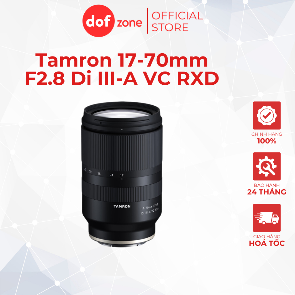Ống Kính Tamron 17-70mm F2.8 Di III-A VC RXD For Sony - Chính hãng