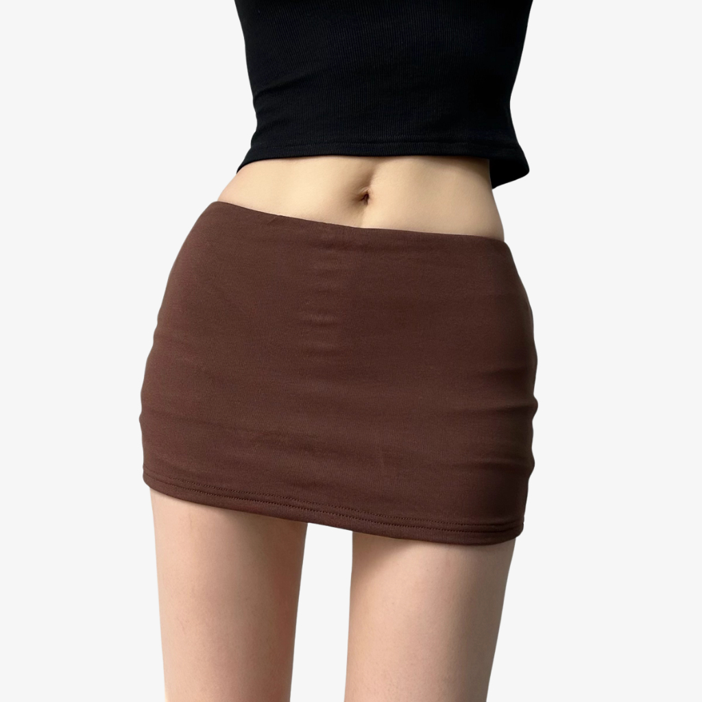 Chân Váy Dáng Ngắn Cạp Trễ Ôm Vòng 3 Chất Umi Co Giãn Thoải Mái By ChaBon CB24 | BigBuy360 - bigbuy360.vn