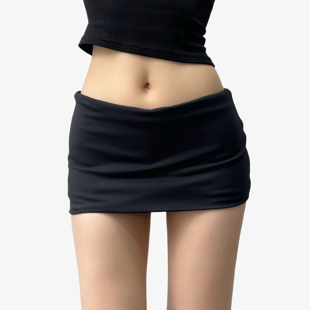 Chân Váy Dáng Ngắn Cạp Trễ Ôm Vòng 3 Chất Umi Co Giãn Thoải Mái By ChaBon CB24 | BigBuy360 - bigbuy360.vn