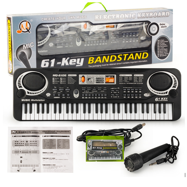 Đàn Piano Điện Cắm USB💖𝑭𝒓𝒆𝒆𝑺𝒉𝒊𝒑💖Đàn piano giá rẻ 61 phím, Đàn piano cho bé,Kích thích trí thông minh