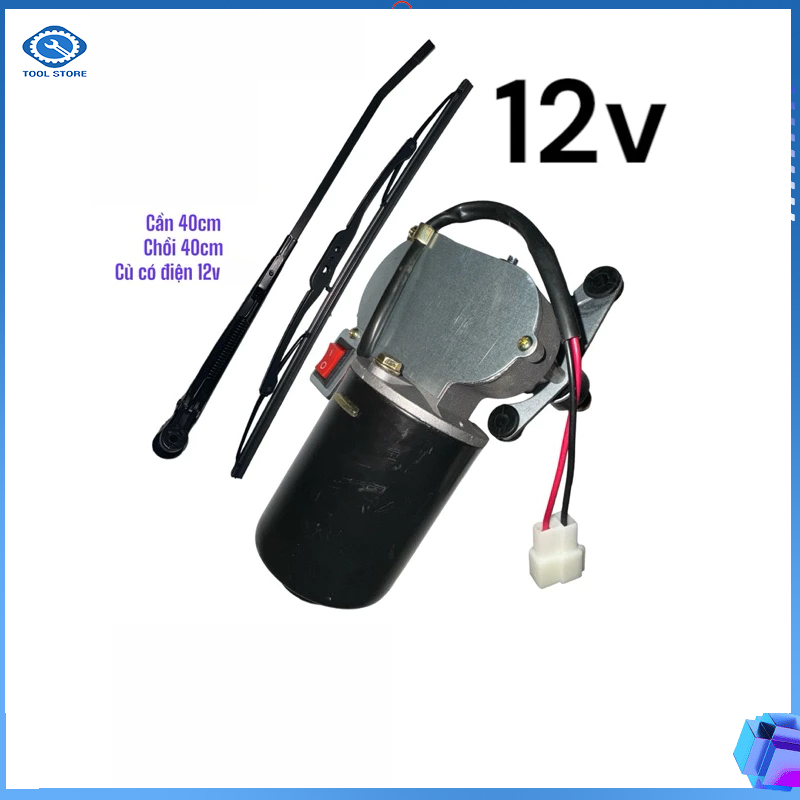 Bộ củ cần gạt mưa 12v xe ba gác xe 5 tạ (gồm 3 món như hình) củ gạt mưa máy cẩu máy xúc lật